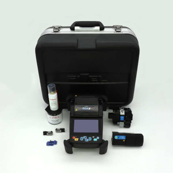 Kit with 250um pitch 12-Fiber V-groove installed (includes thermal stripper ribbon cleaver and fiber holders)