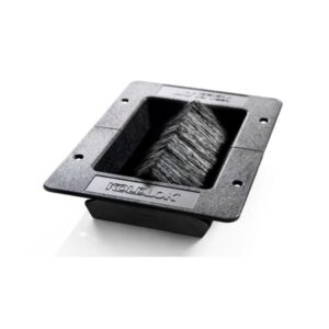 Integral Floor Grommet for ES Cabinets - 4'' Width 6'' Depth - Great Lakes Data Racks and Cabinets