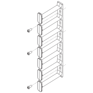 Cable Fingers - 4'' - 1 Count - Great Lakes Data Racks and Cabinets