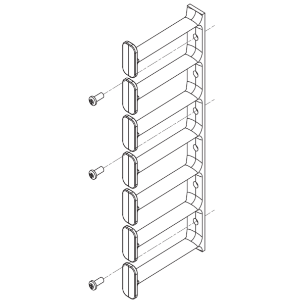 Cable Fingers - 4'' - 1 Count - Great Lakes Data Racks and Cabinets