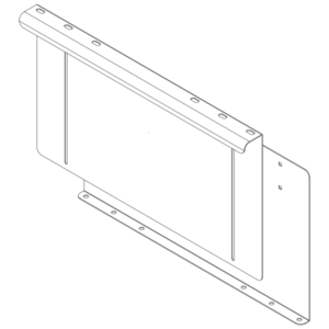Waterfall Ladder Rack Bracket for ES/EZ Cabinets - Great Lakes Data Racks and Cabinets