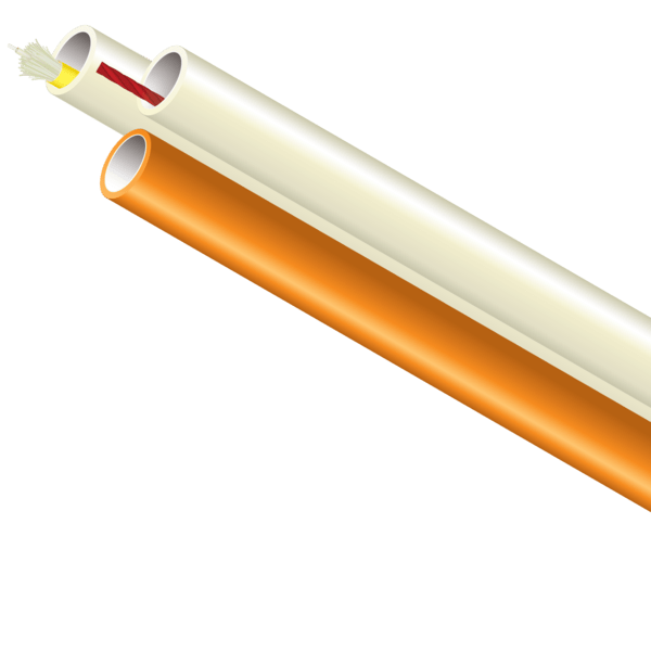 Great for MDU applications, our Riser MicroDucts are made from fire retardant materials which are fully approved by the American ETL (Electrical Testing Laboratories) for Riser applications per UL-2024 and UL-94-V2. Pre-installed pull string is available for quick fiber installations. A SILICORE® lining makes cable installation even easier without using wet lubes inside buildings.