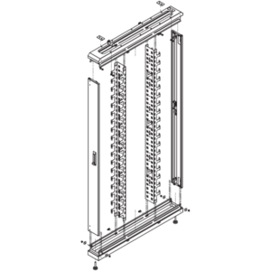 Side Car for ES Cabinets - 12'' Width / 84'' Height / 42'' Depth - Great Lakes Data Racks and Cabinets