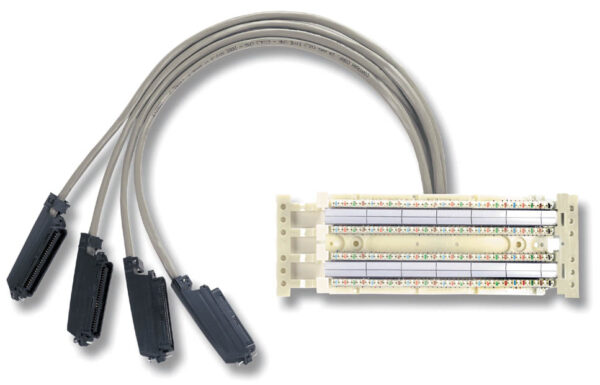 300-Pair Block, 60 x C4 12 x C5 Male Telco, 35FT Top