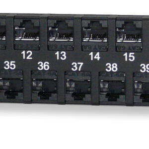 48-Port Category 6A MT-Series Unscreened Patch Panel, 1 RMU