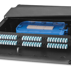 6-Adapter Plate Premium Rack Mount Enclosure, Black