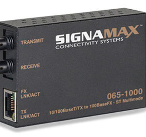10/100BaseT/TX to 100BaseFX Mini Media Converter; SC Singlemode, 75 km Span SKU: 065-1020XLD