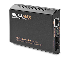 10/100BaseT/TX to 100BaseFX Media Converter SC/SM, 40 km Span SKU: 065-1120ED