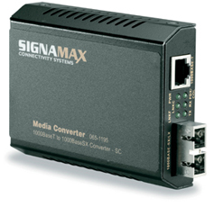 1000BaseT to 1000BaseLX Media Converter, SC/SM, 10 km Span SKU: 065-1197