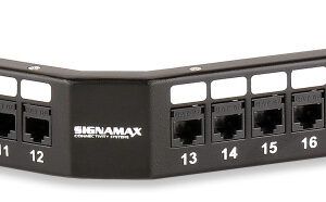 48-Port Category 6A MT-Series Angled Patch Panel, 3.50″ H SKU: 48458A-C6A