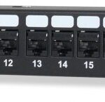 72-Port Category 6A Unscreened High-Density Feed-Thru Patch Panel, 3.50″ High SKU: 72458FTHD-C6A