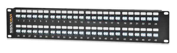 48-Fiber (48-Simplex) High-Density SC MM Panel, 3.50"H SKU: 48HDSC-FT