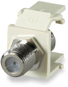 F-Type Keystone Connector Module, 1 GHz, White SKU: CMK-F-WH