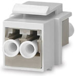 LC SM Keystone Connector Module, White SKU: CMK-LCS-WH