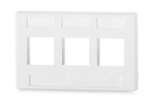 3-Port Modular Furniture Adapter, Black SKU: FAK-3-BK