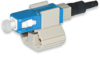SC, 62.5-µm MM (OM1), for 250- and 900-µm buffered fiber, 2- and 3-mm jacketed cables, beige SKU: FPC-SC06