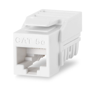 Category 5e EC-Series Keystone Jack, T568A/B Wiring, Yellow, 25-Pack SKU: KJ458EC25-C5E-YE