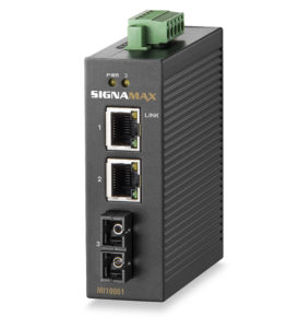 I-1100 10/100 to 100FX Industrial Media Converter, SC/SM SKU: MI10061