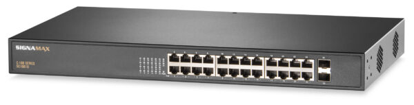 C-100 24 Port Gigabit PoE+ Switch SKU: SC10010