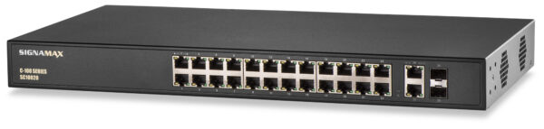 C-100 24 Port Fast Ethernet PoE+ Switch SKU: SC10020