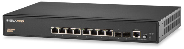 C-300 8 Port Gigabit PoE+ Managed Switch SKU: SC30050