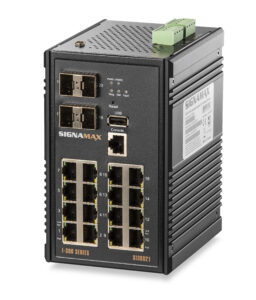 I-300 16 Port Industrial Gigabit PoE+ Managed Switch SKU: SI30021