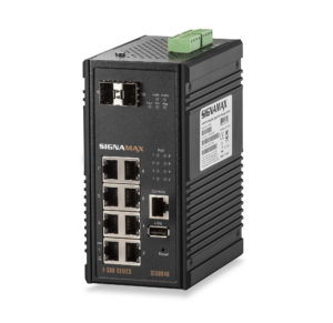 I-300 8 Port Industrial Gigabit PoE+ Managed Switch SKU: SI30040