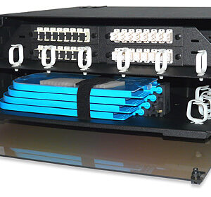 12 LGX Adapter Plates (288-Fiber Max) and 8 Splice Trays Holder, 8 RMU SKU: UFD12-B
