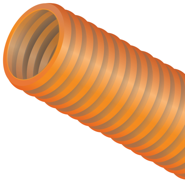 Corrugated conduit is made from HDPE and works well for short runs and in installations where flexibility is a key requirement.