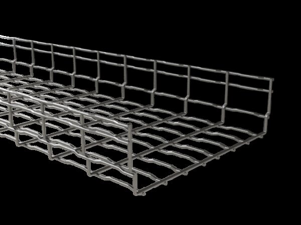 Self-Coupling wire mesh cable tray EBFR 600X105 GC70 - Hot Dip Galvanized Steel (HDG 70) - Product reference 2/7337 series  BASORFIL
