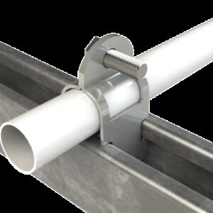 Conduit fixing clamp BFT-P41 50 EZ - Electrozinc Coating (EZ) - Product reference 2/6815 series  BASORPERFIL