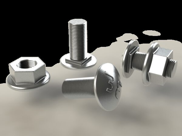 Pack 100u. bolt-washer set B2-100 I304 - Stainless Steel AISI 304 - Product reference 2/5392 series  BASORFIX