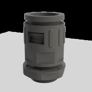 Fitting BGQ 54M63 PA6 9011 - Polyamide PA6 - Product reference 2/6660 series  BASORTUB