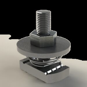 Spiral nut TEP M10X30 EZ - Electrozinc Coating (EZ) - Product reference 2/17567 series  BASORPERFIL
