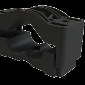 Three synthetic clamp TRIPLE 118-150 PAFV - FG Reinforced  Polyamide  - Product reference 2/7294 series  BASORFIX