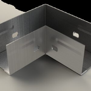 Horizontal bend CPER 50X50 GS - Pre-Galvanised Steel (PG) - Product reference 2/3235 series  BASORTRAY