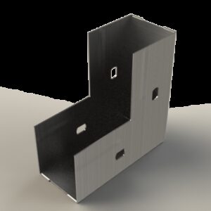 Vertical inside bend CCER 50X50 GC - Hot Dip Galvanized Steel (HDG) - Product reference 2/6952 series  BASORTRAY