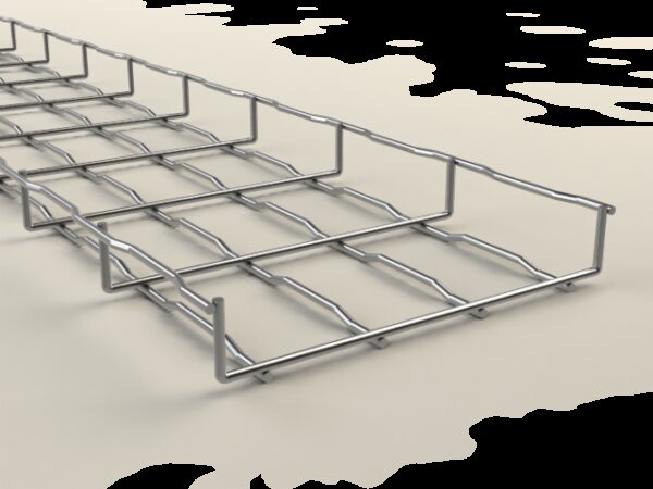 Self-Coupling wire mesh cable tray BFR 300X35 I316 - Stainless Steel AISI 316 - Product reference 2/7418 series  BASORFIL