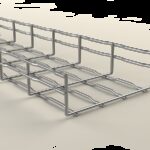 Self-Coupling wire mesh cable tray BFR 600X65 I316 - Stainless Steel AISI 316 - Product reference 2/7426 series  BASORFIL
