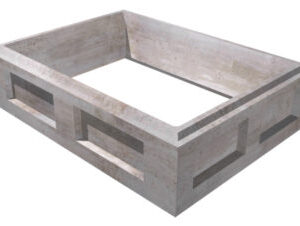6'-0" X 8'-0" X 2'-0" / 3'-0" ID