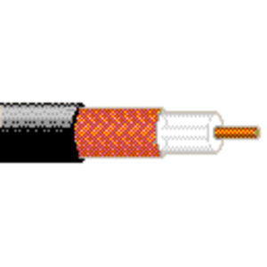 9201 - 50 Ohm Wireless Transmission Coax, RG-58, 20 AWG Solid BC, 80% BC Braid, PVC Jkt