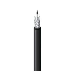 9223 - Audio Coax, Low Noise, 22 AWG Str TC, Foil + 95% TC Brd, PVC Jkt