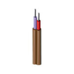 83915 - Type E Thermocouple, 1 Pr #20 Sol, FEP Ins Pur, Red, Brn FEP Jkt, 300V CL3P 200C PLTC SUN RES