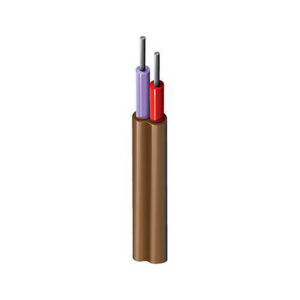 83915 - Type E Thermocouple, 1 Pr #20 Sol, FEP Ins Pur, Red, Brn FEP Jkt, 300V CL3P 200C PLTC SUN RES