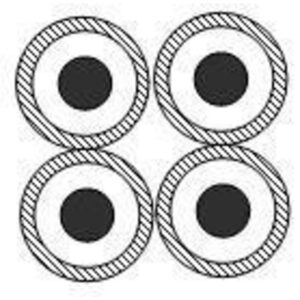 H226U01 - CROSS CONNECT WIRE 4x0.5MM PVC