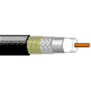 1532A - CATV Video, RG6, 18 AWG BCCS, Foil + Braid, Waterblocked, PVC Jacket