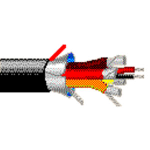 1816WB - Audio Snake Cable, 6 Pr #22 Str TC, Ind. Shielded & Jacketed, O/A Foil, PE Jkt, Waterblocked