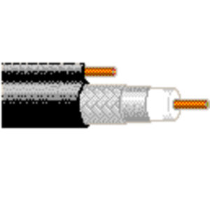 1839A - DBS Cable, RG6, 18 AWG BCCS, Foil + Braid, Messenger