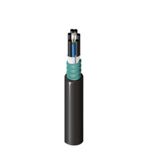 DKLU53MA006BKAA - Universal OFC MLT: Gel filling loose tubes(6f/T), Dry core, WB Tape + CST + Single LSZH Jacket (black) 6F OM3