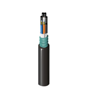 DKLU53MA012BKAA - Universal OFC MLT: Gel filling loose tubes(6f/T), Dry core, WB Tape + CST + Single LSZH Jacket (black) 12F OM3